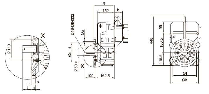 Фланец со сквозными отверстиями Фланец со сквозными отверстиями