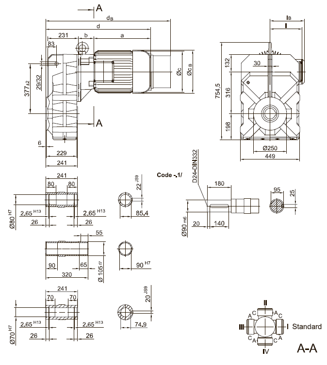 Вариант исполнения с литым моментным рычагом Вариант исполнения с литым моментным рычагом