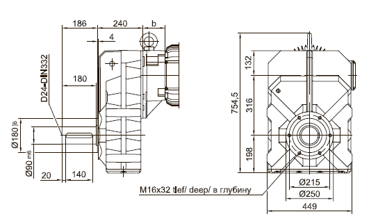 Фланец с резьбовыми отверстиями Фланец с резьбовыми отверстиями