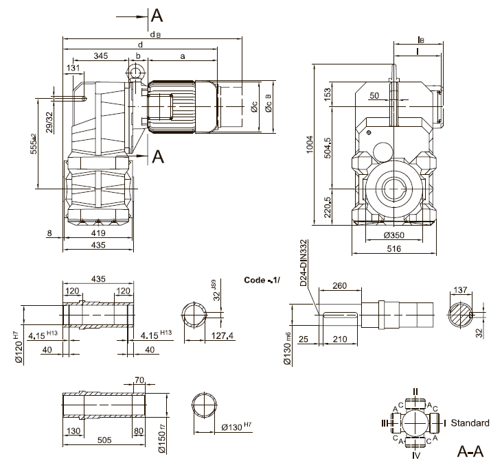 Вариант исполнения с литым моментным рычагом Вариант исполнения с литым моментным рычагом