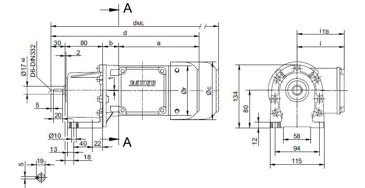 Вариант исполнения на лапах BG06 Вариант исполнения на лапах BG06