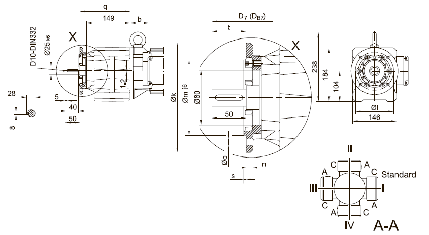 Фланец со сквозными отверстиями BG20 Фланец со сквозными отверстиями BG20