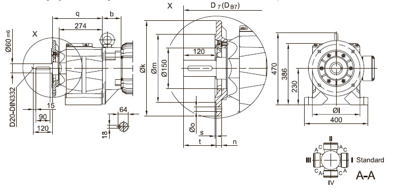 Фланец со сквозными отверстиями BG70 Фланец со сквозными отверстиями BG70