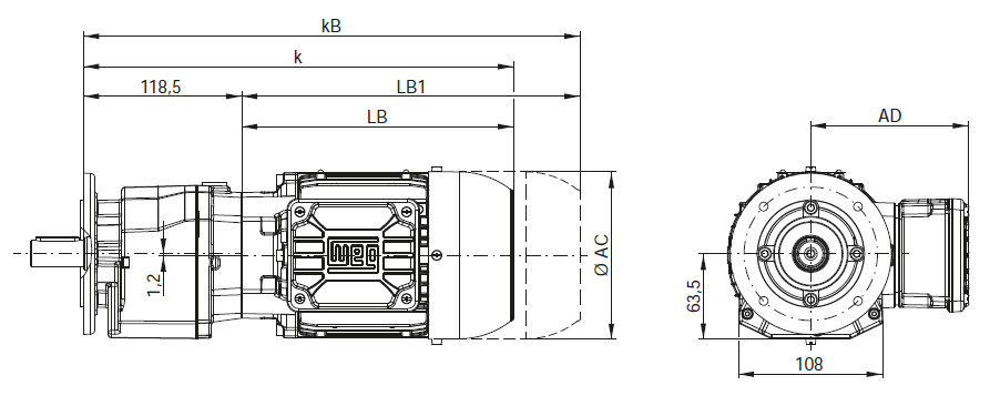 CF00 - Фланцевое исполнение