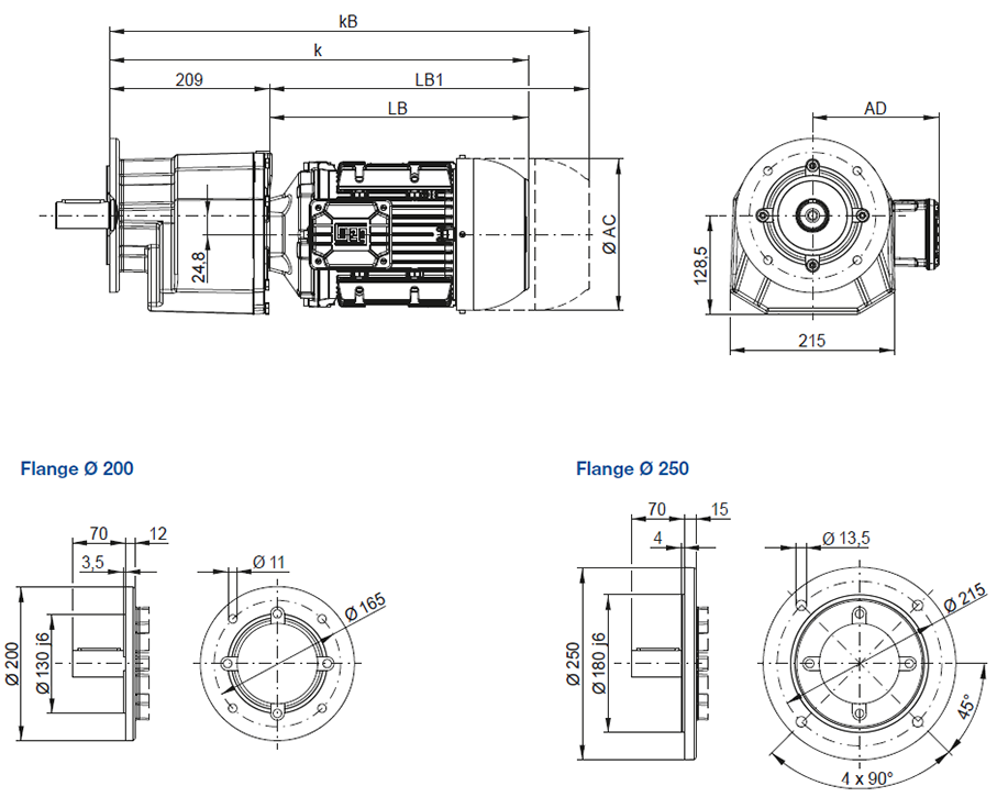 CF06 - Фланцевое исполнение