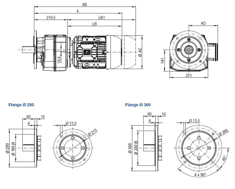 CF07 - Фланцевое исполнение