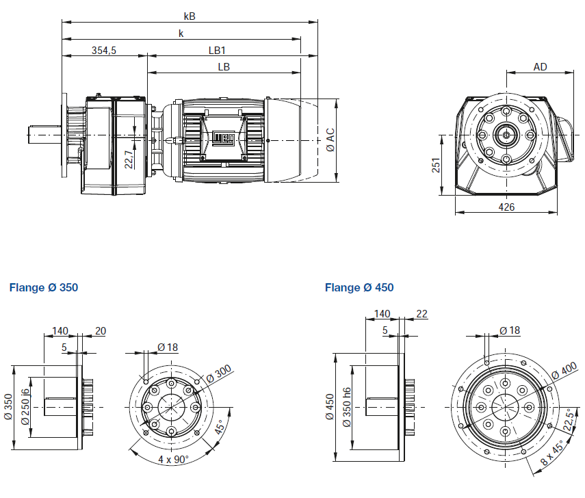 CF10 - Фланцевое исполнение