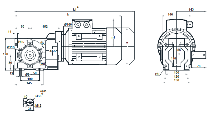 Монтажное исполнение KR202.01, KR203.01 Монтажное исполнение KR202.01, KR203.01