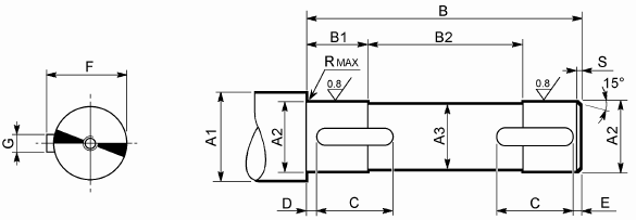 36 - ВАЛ ПРИВОДИМОГО МЕХАНИЗМА UH