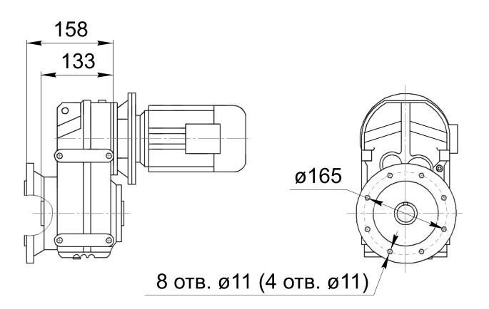 Полый выходной вал VRP (F)410 Полый выходной вал VRP (F)410