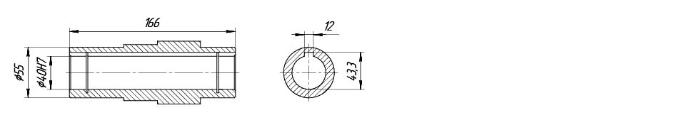 Полый выходной вал VRP415 Полый выходной вал VRP415