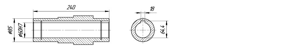 Полый выходной вал VRP430 Полый выходной вал VRP430