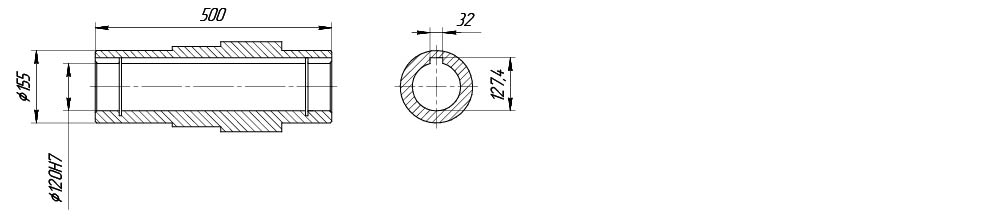 Полый выходной вал VRP450 Полый выходной вал VRP450