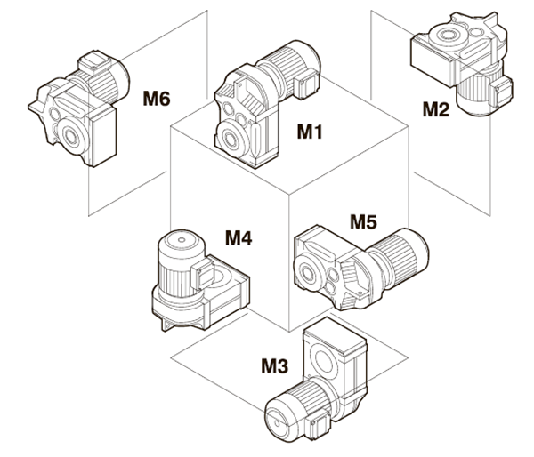Монтажные положения на лапах