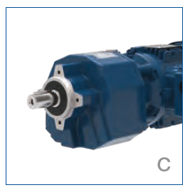 Фланцевое исполнение B14 с выходным валом