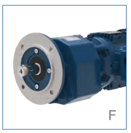 Фланцевое исполнение с выходным валом